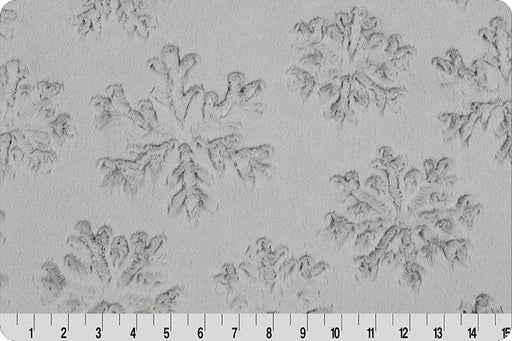 Luxe Cuddle® Snowflake Silver - per yard - Shannon Cuddle - Style Luxe - Color Silver - RebsFabStash