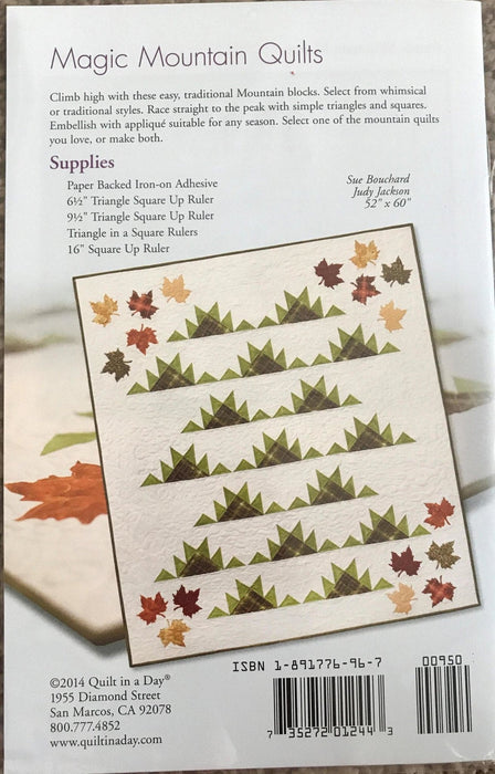Magic Mountain Quilts - Pattern - Eleanor Burns, Sue Bouchard - Quilt in a Day - Easy #1244 - RebsFabStash