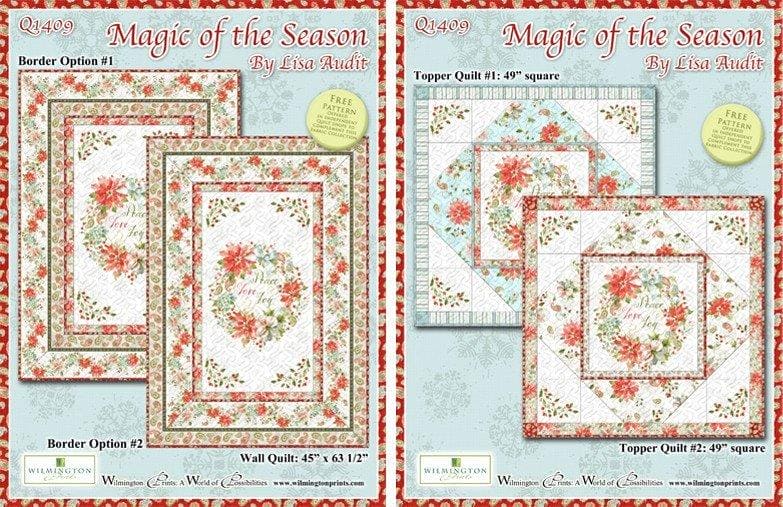 Magic of the Season - Panel - Wilmington Prints by Lisa Audit - Wreath Panel - 86435-173 - RebsFabStash