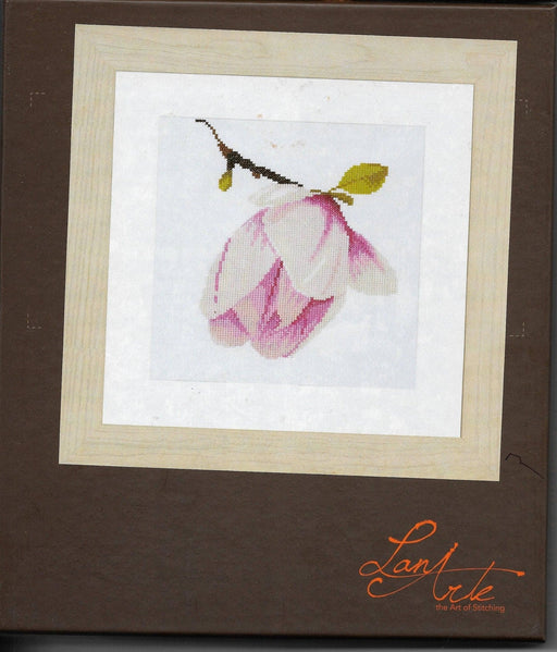 Magnolia Bud - Richard Griffin - Lanarte Home & Garden Collection - DMC Fabric 14ct or 27ct Complete Counted Cross Stitch Kit - RebsFabStash