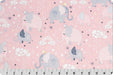 Mama & Me - Digital Cuddle - Pink - per yard - Shannon Cuddle - 58"/60" Wide - Elephants, Clouds, Juvenile - DR230592 - RebsFabStash