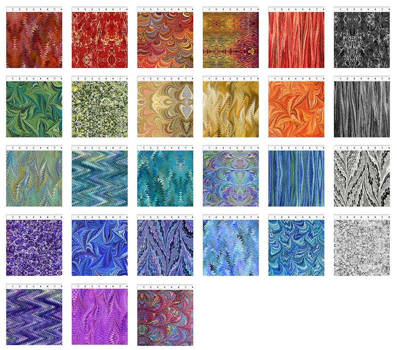 Marble Essence - Jelly Roll - (27) 2.5" x 43" Strips - Jason Yenter - In The Beginning Fabrics