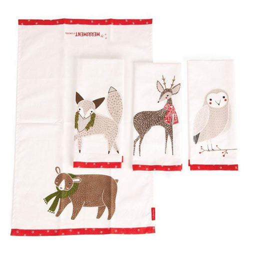 Merriment Tea Towels - Set of 4 - designed by Gingiber for MODA - RebsFabStash