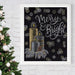 Merry & Bright background fabric and backing kit - 3 yards black solid fabric - RebsFabStash