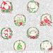 Merry & Bright - PER YARD - Cori Dantini - Blend - ADORABLE Christmas prints! Glad Tidings on Green - Ornaments - RebsFabStash