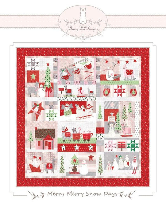 Merry Merry Snow Days - Quilt PATTERN - by Anne Sutton of Bunny Hill Designs for MODA - Applique - RebsFabStash