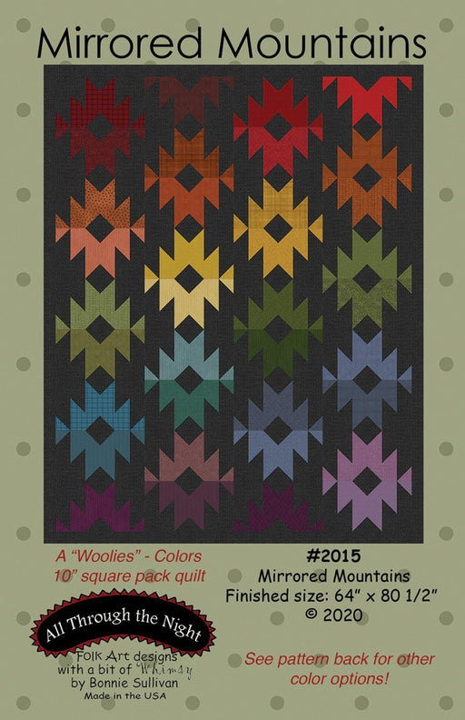 Mirrored Mountain - Quilt PATTERN - by Bonnie Sullivan - All Through The Night - Maywood - Uses Woolies Flannel! - RebsFabStash