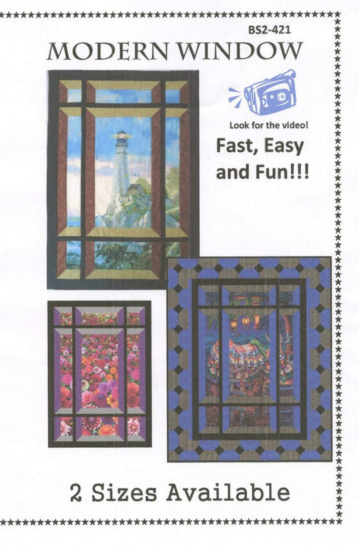 Modern Window - Pattern -Designed by Barb Sackel - RebsFabStash