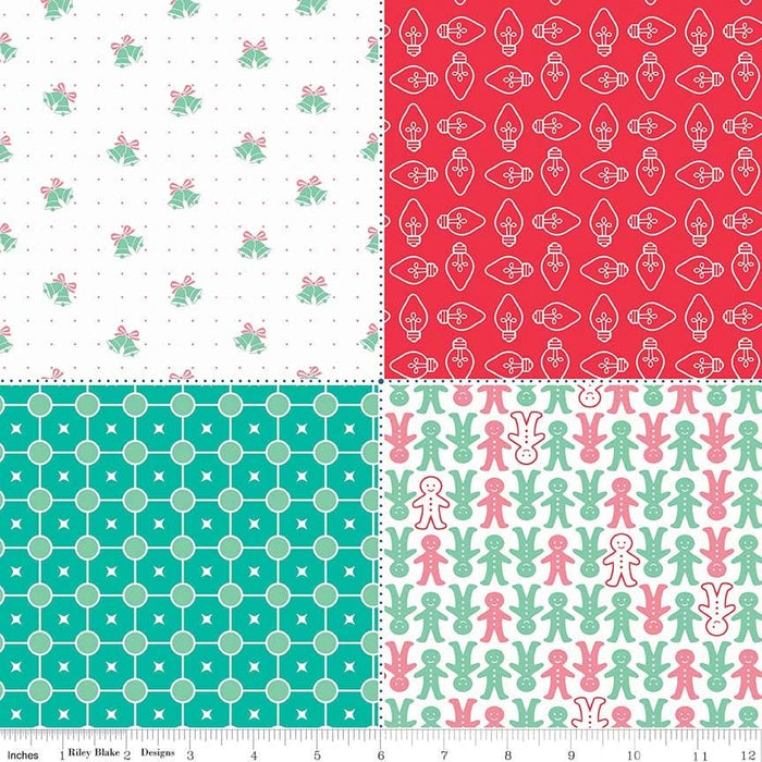 Cozy Christmas - By The HALF Yard - BTHY - Yellow Wrapping Paper - Lor –  Daisy Avenue Fabrics