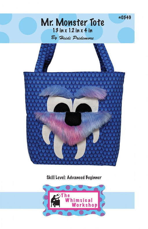 Mr. Monster Tote from The Whimsical Workshop - Pattern - RebsFabStash