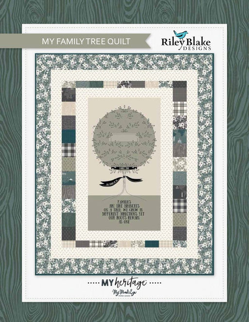 My Family Tree Quilt - QUILT KIT - Uses My Heritage fabric by My Mind's Eye for Riley Blake Designs - panel quilt - 57.5" x 71" - RebsFabStash
