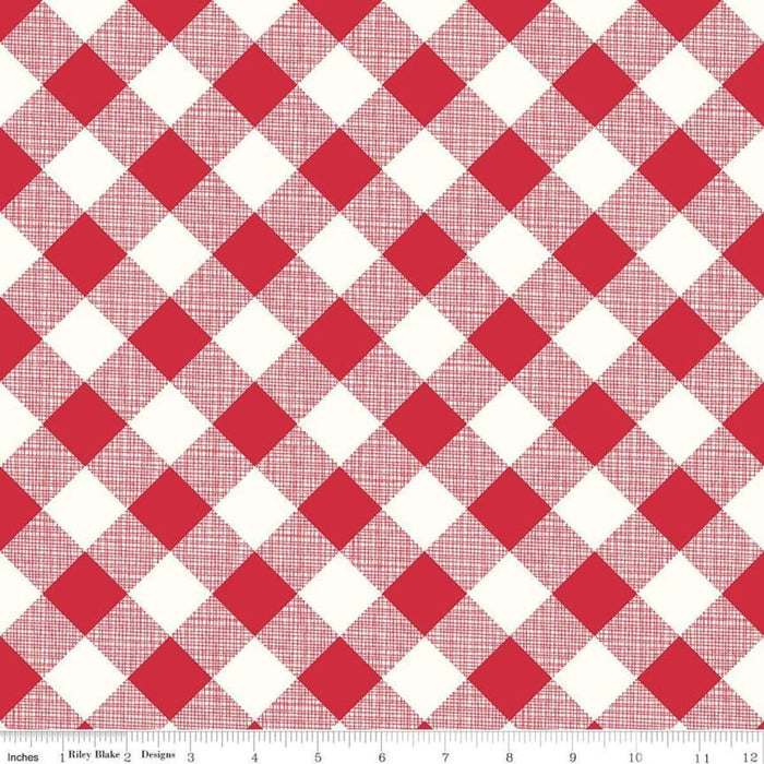 My Happy Place -Decorator Fabric - per yard - Lori Holt for Riley Blake designs - 54" wide HD9311-Pink - Vintage Ladies on Pink - RebsFabStash