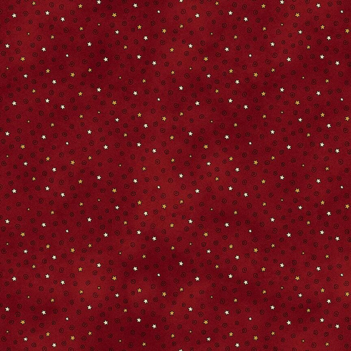 My Red Wagon - per yard - by Debbie Busby - Henry Glass - Border Stripe - directional - 2556-88 Red - RebsFabStash
