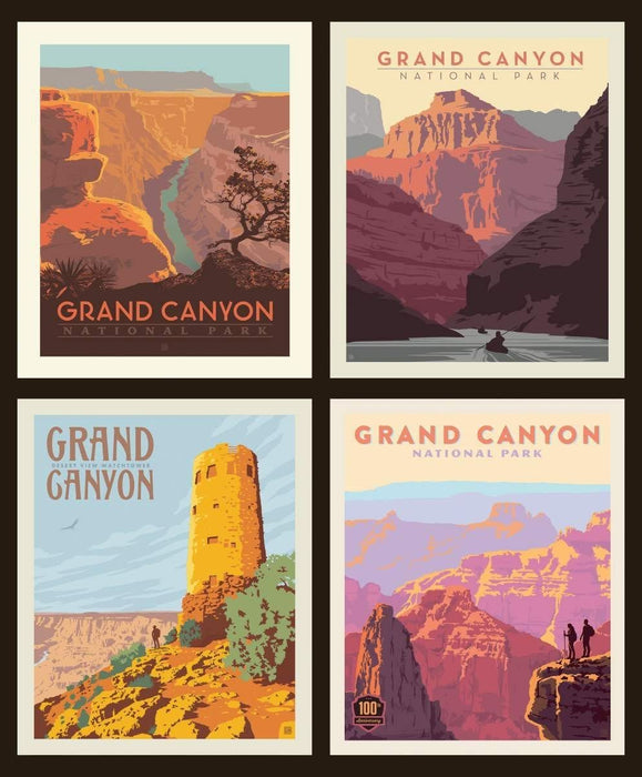 National Parks Collection - PANEL - per yard - Riley Blake Designs - Digital Print Panel 36" Mount Rainier National Park Washington P8793 - RebsFabStash