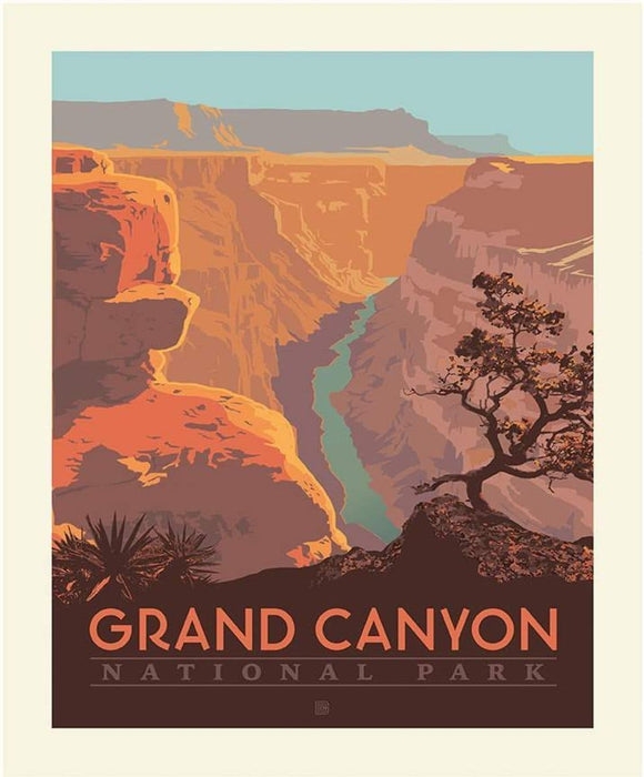 National Parks Collection - per yard - Riley Blake Designs - National Park MAP - Brown C8781 - RebsFabStash