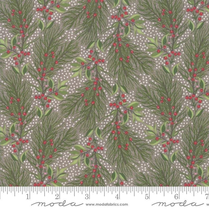 Naughty or Nice - Checking it Twice Winter Spruce - by the yard - by BasicGrey for MODA - 30638 16 - RebsFabStash