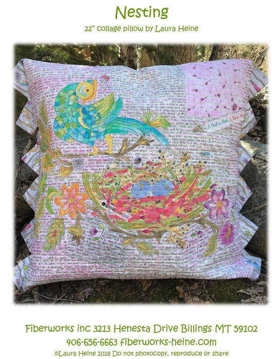 Nesting Pillow Pattern from Fiberworks Inc. - Quilt Pattern by Laura Heine - RebsFabStash