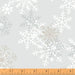 NEW! 108" Wide Back - Snowflake on Grey - per yard - Windham Fabrics - 51461-1 - RebsFabStash
