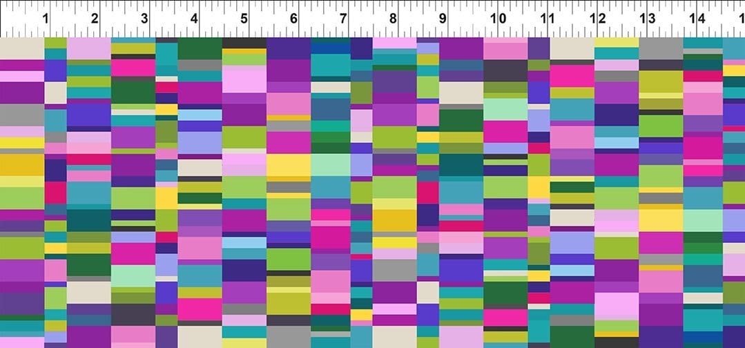NEW! A Groovy Garden - Colors - Per Yard - Jason Yenter - In The Beginning Fabrics - Stripe Boxes - Purple - 7AGG-2 - RebsFabStash