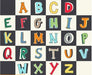 New! A TO ZOO - Animal Names - Per Yard - by Whistler Studios - Windham Fabrics - Animals, Alphabet, Text - Black - 52213-2 - RebsFabStash