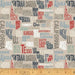 New! Across the USA - per yard - By Whistler Studios for Windham Fabrics - 52208-4 - Tan Mod Triangles on White - RebsFabStash