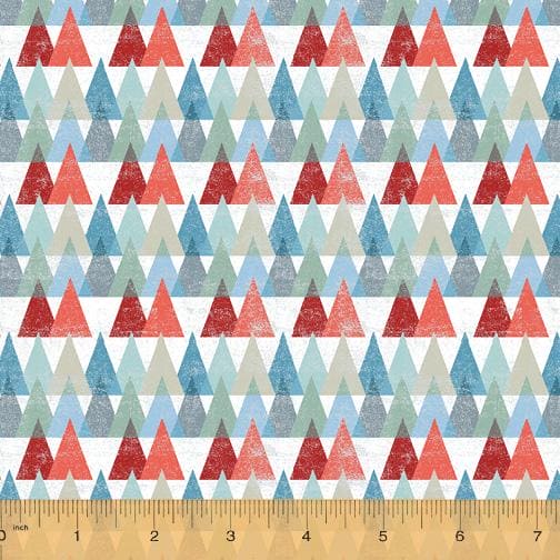 New! Across the USA - per yard - By Whistler Studios for Windham Fabrics - 52210-5 - Tourist Destinations on Blue - RebsFabStash