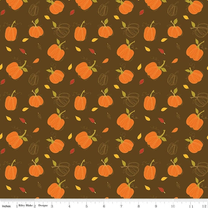 NEW! Adel In Autumn - Acorns - per yard - by Sandy Gervais for Riley Blake Designs - Fall - C10824-CREAM - RebsFabStash