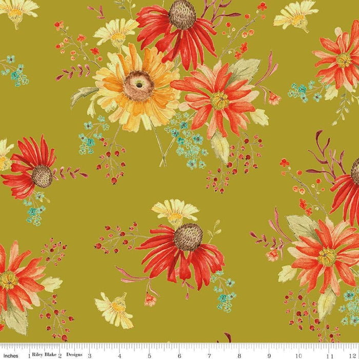 NEW! Adel In Autumn - Berries - per yard - by Sandy Gervais for Riley Blake Designs - Fall - C10823-CHOCOLATE - RebsFabStash