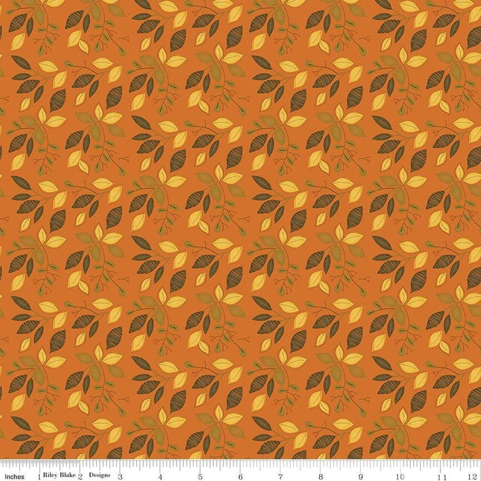 NEW! Adel In Autumn - Large tossed flowers - 108" Wide back - per yard - by Sandy Gervais for Riley Blake Designs - Fall - WB10831-OLIVE - RebsFabStash