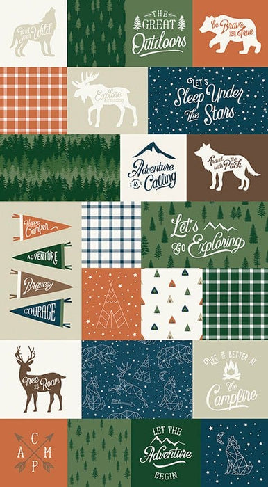 NEW! Adventure is Calling - Green Main Print - per yard - by Dani Mogstad for Riley Blake Designs - Outdoors, Wildlife - C10720-GREEN - RebsFabStash