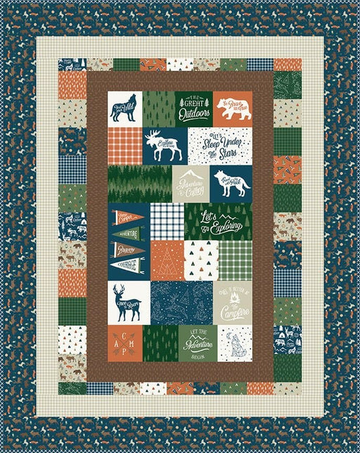 NEW! Adventure is Calling Panel Quilt - Quilt KIT - by Riley Blake Designs featuring Adventure is Calling Fabric by Dani Mogstad - RebsFabStash