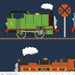 New! All Aboard with Thomas & Friends - Train Line Blue - Per Yard - Riley Blake Designs - Licensed - Trains on Tracks - C11006 Blue - RebsFabStash