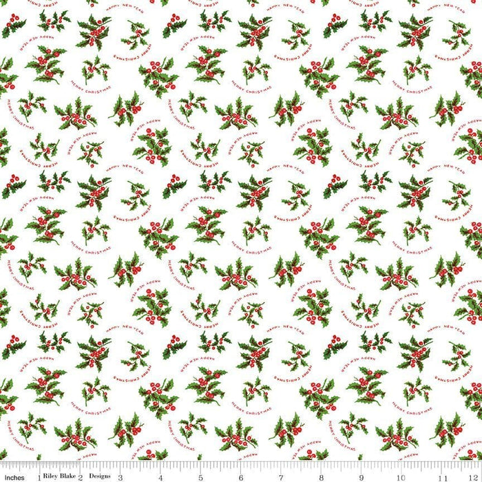 NEW! All About Christmas - Green Christmas Vintage Ornaments - per yard -by Janet Wecker Frisch for Riley Blake Designs - Winter - C10799-GREEN - RebsFabStash