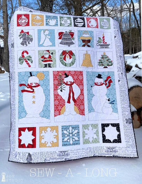 NEW! All About Christmas - Quilt KIT - by Janet Wecker Frisch - Riley Blake Designs - Used in the Snowman Sew Along - P149 - RebsFabStash
