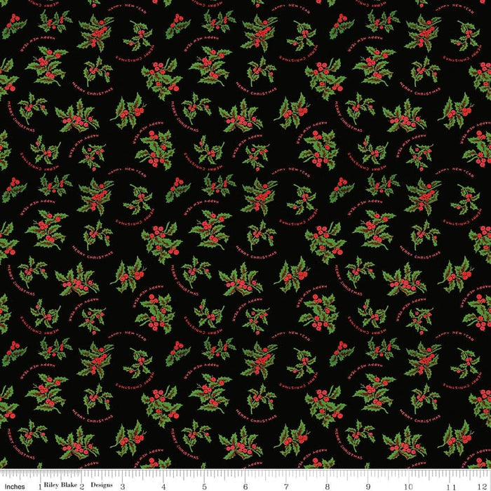 NEW! All About Christmas - Red Christmas Post - per yard -by Janet Wecker Frisch for Riley Blake Designs - Winter - C10793-RED - RebsFabStash
