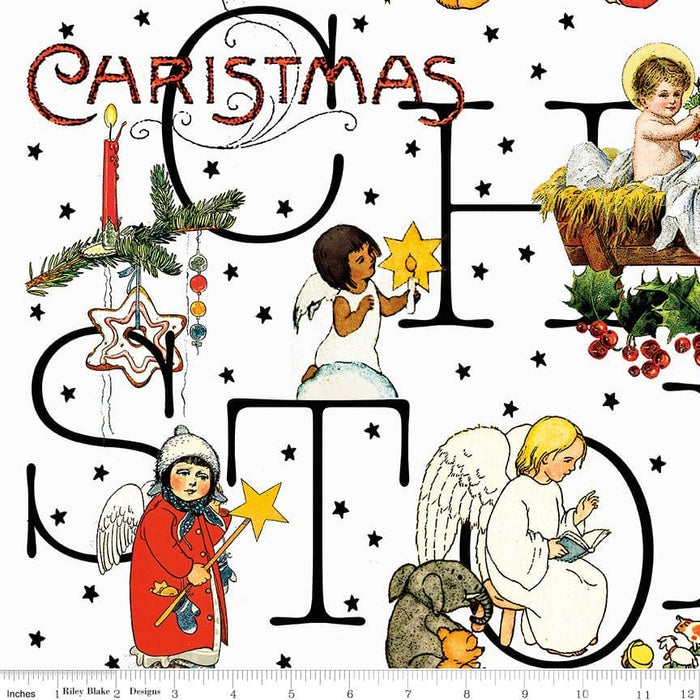 NEW! All About Christmas - Story Placemat PANEL! - per panel -by Janet Wecker Frisch for Riley Blake Designs - 24" x 43" - P10791-PANEL - RebsFabStash