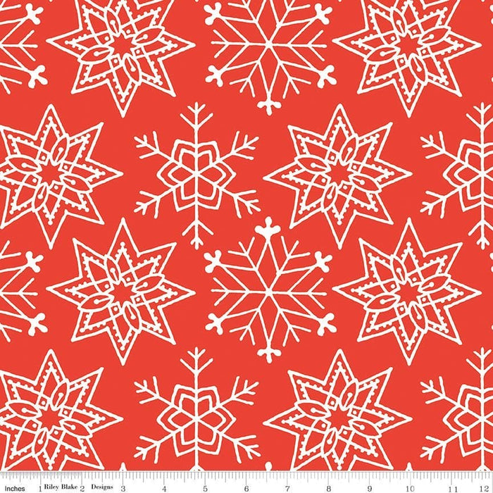 NEW! All About Christmas - Typography Red - per PANEL -by Janet Wecker Frisch for Riley Blake Designs - Winter - 24" x 43" - SC10792-RED - RebsFabStash