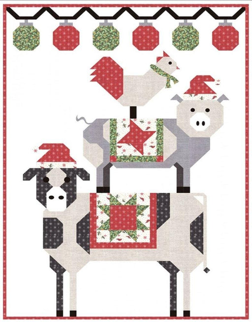 NEW! All Stacked Up KIT - Wall Quilt Kit - uses Homegrown Holidays by Deb Strain - Pattern by Coach House Designs - Barbara Cherniwchan - 36" x 50" - RebsFabStash