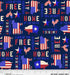NEW! American Farm - Stripes - Blue - Per Yard - by Michael Mullan for P&B Textiles - Patriotic, Flag - AFAR 4501 B - RebsFabStash