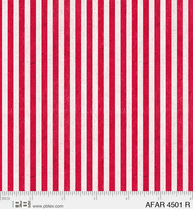 NEW! American Farm - Stripes - Red - Per Yard - by Michael Mullan for P&B Textiles - Patriotic, Flag - AFAR 4501 R - RebsFabStash