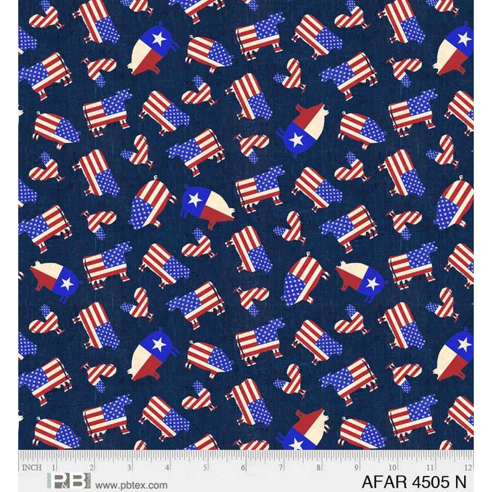 NEW! American Farm - Tossed Leaves - Multi - Per Yard - by Michael Mullan for P&B Textiles - Patriotic - AFAR 4503 MU - RebsFabStash