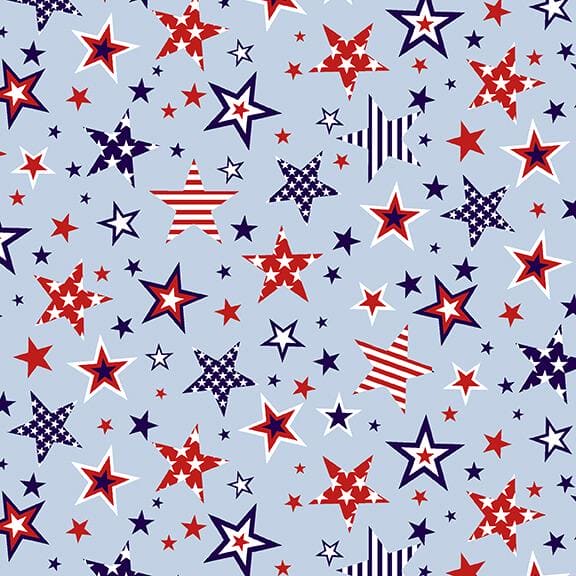 NEW! American Style - Patriotic Triangles - Per Yard - by Chelsea DesignWorks for Studio E - Geometric - 5495 78 - RebsFabStash