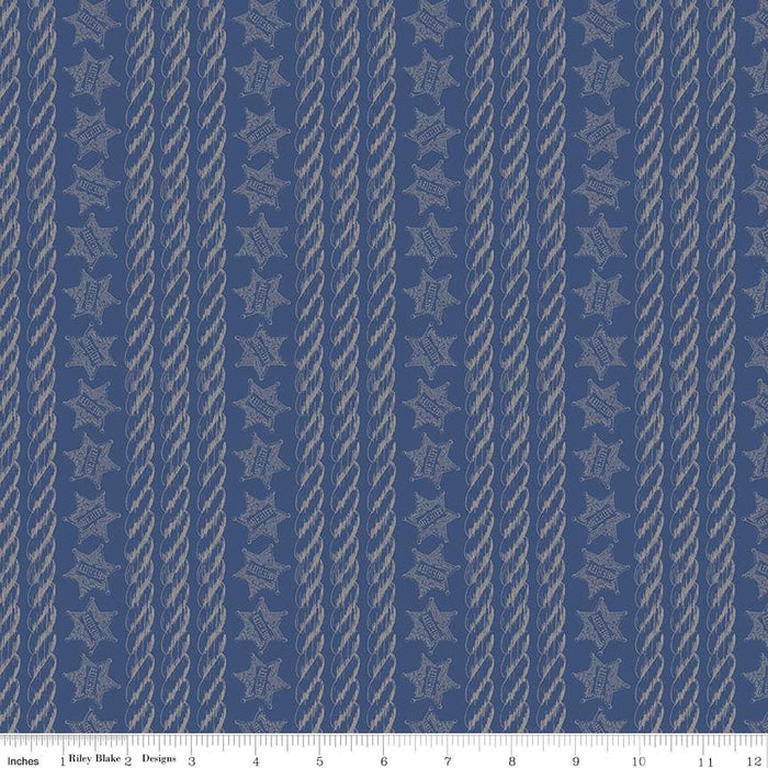 NEW! Americana John Wayne PANEL - per panel - Riley Blake Designs - by Riley Blake Designers - 36" Panel Blue - P9474-BLUE - RebsFabStash