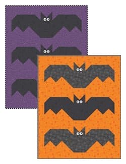 NEW! Batty - Quilt KIT - pattern by Catherine Cureton for Running Doe Quilts of Villa Rosa Designs - Features Hometown Halloween - 56" x 70" - RebsFabStash