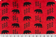 NEW! Bearfoot - Cuddle Fabric - per yard - by QT Fabrics - Outdoors - BEARFOOT - Scarlet - DR280549 - RebsFabStash
