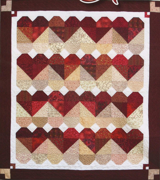 New! Blended Hearts - Pattern - by Judy Dohrman - Black Cat Creations - RebsFabStash