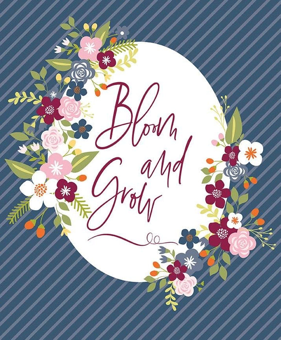 NEW! Bloom and Grow - per PANEL - Simple Simon and Company for Riley Blake Designs - 36" Panel Burgundy - P10116-BURGUNDY - RebsFabStash