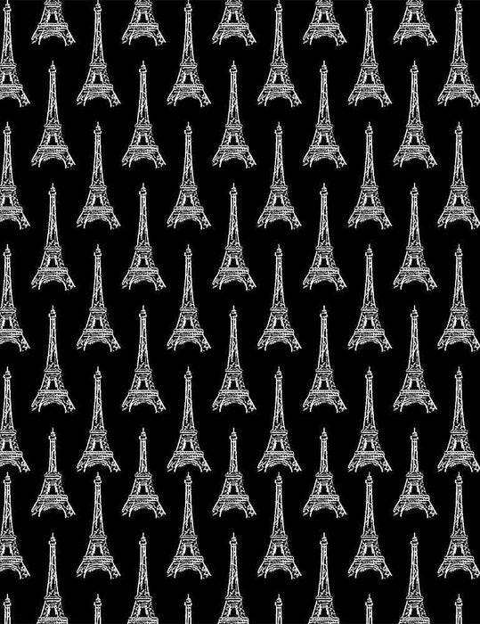 New! - Bonjour - Tiny Dots - Per Yard - by Timeless Treasures - Paris, France, Polka Dots, Blender - Red dots on Black - Paris - DOT-C8698 - RebsFabStash
