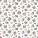 Botanica - Floral - White Multi - per yard - by Michel Design Works for Northcott - Flowers and Butterflies on White - RebsFabStash