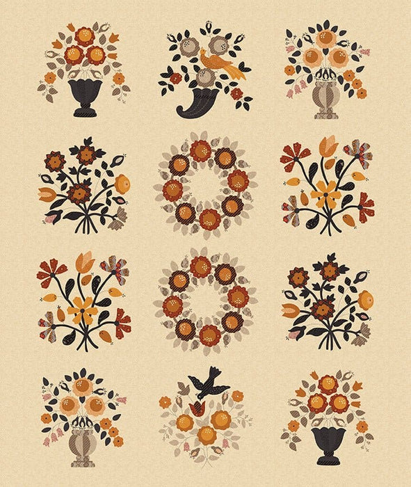 NEW! Bountiful Autumn - Charcoal Bountiful Vines - per yard - Stacy West of Buttermilk Basin Design Co. for Riley Blake Designs - Fall - C10858-CHARCOAL - RebsFabStash